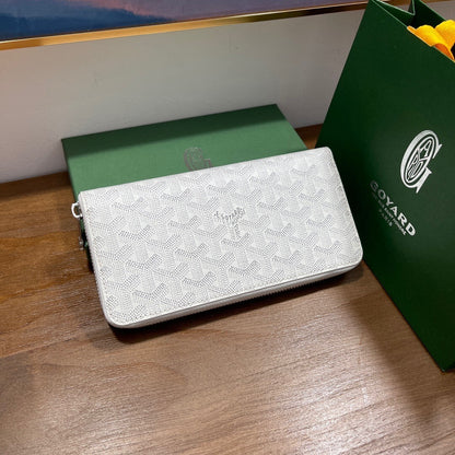 Goyard Matignon GM Wallet "White"