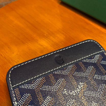 Goyard Matignon PM Wallet "Navy Blue"