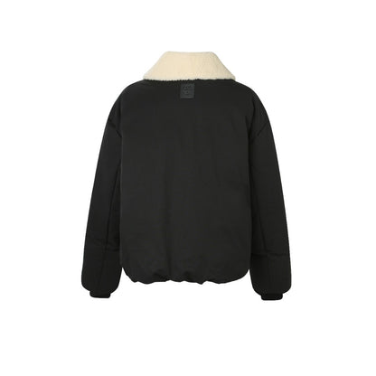 Loewe Shearling-Trimmed Down Jacket "Black"