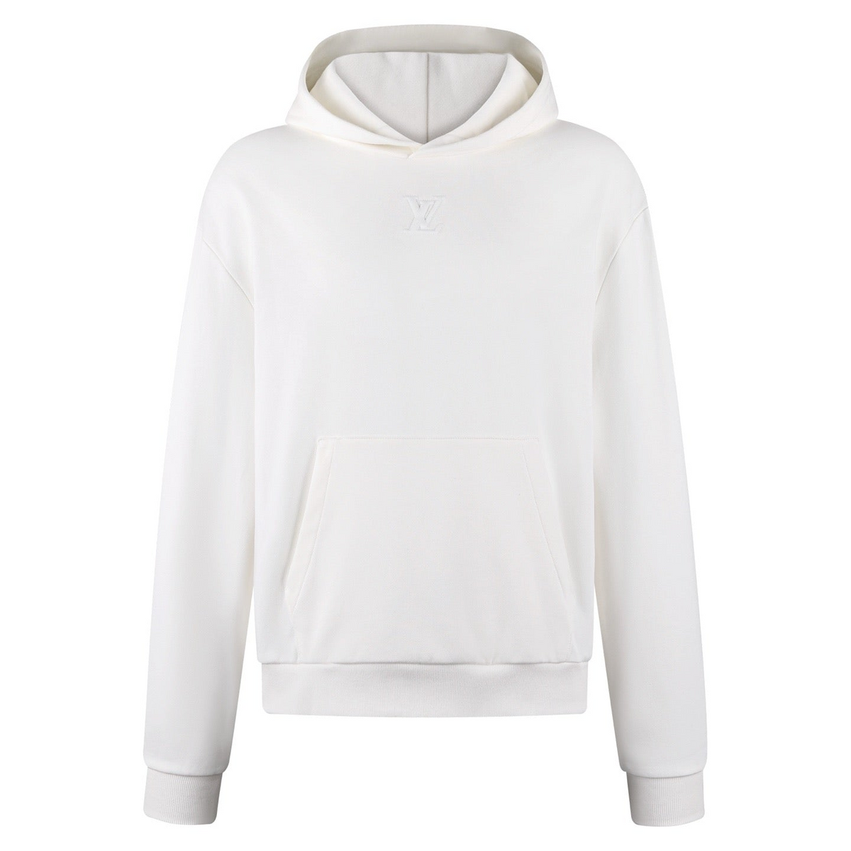 Louis Vuitton LV Embossed Cotton Hoodie "Milk White"