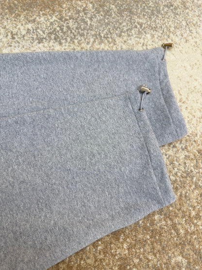 Miu Miu Cotton Fleece Zip-up Sweatshirt "Grey"