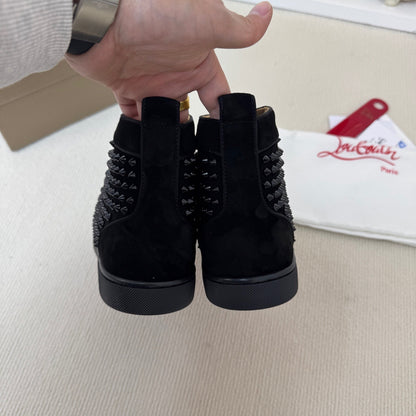 Christian Louboutin Orlato Suede Spikes "Black"