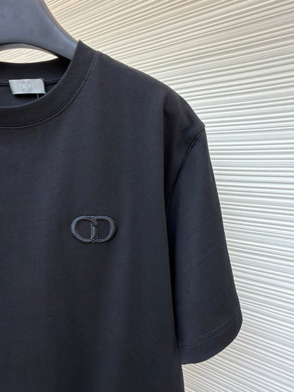 Dior CD Icon T-Shirt "Black Cotton Jersey"