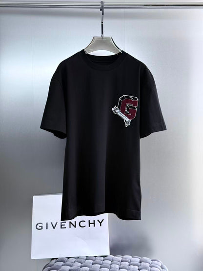 Givenchy College Cotton T-Shirt "Black"