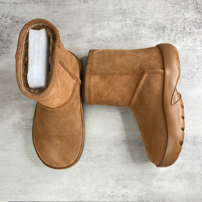 Bottega Veneta Snap Ankle Boot "Brown"