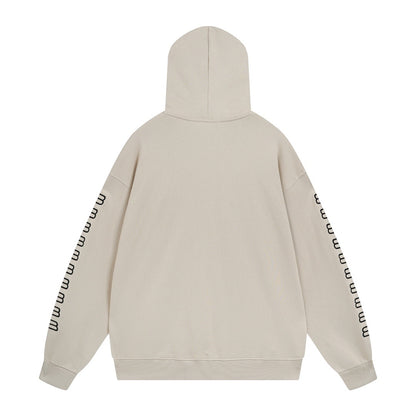 Balenciaga BB Pixel Embroidery Hoodie "Beige-Black"
