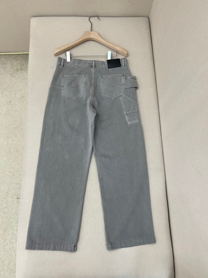 Dior Cannage Carpenter Jeans "Gray Cotton Twill"