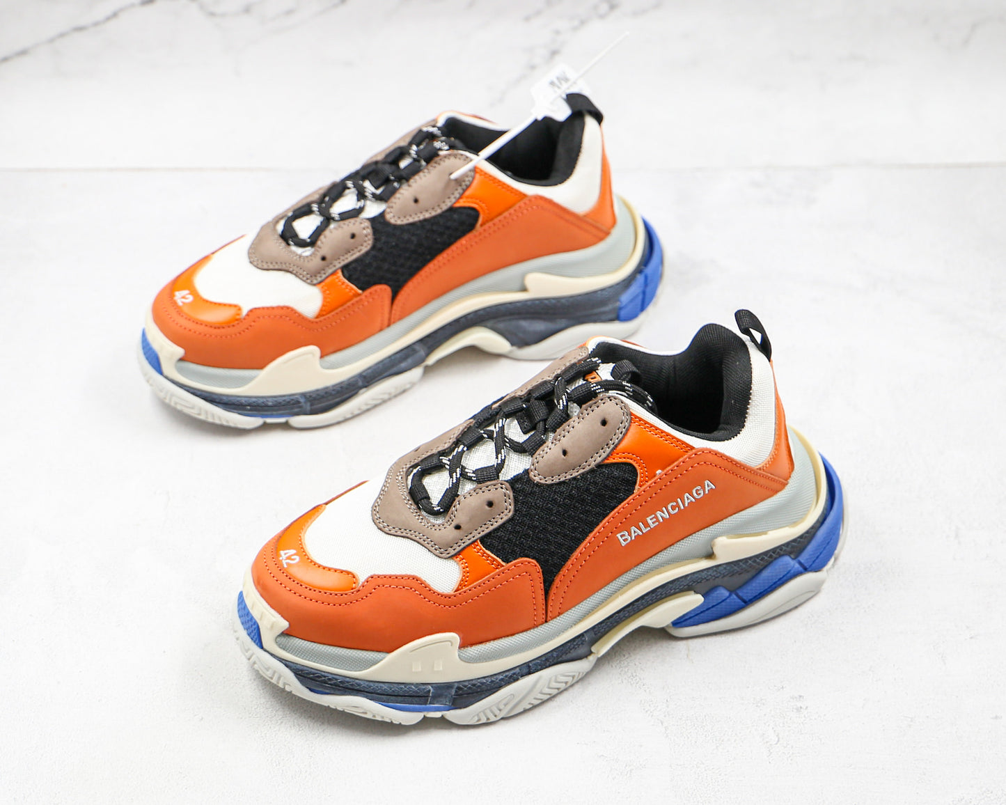 Balenciaga Triple S "Orange-Blue-White"