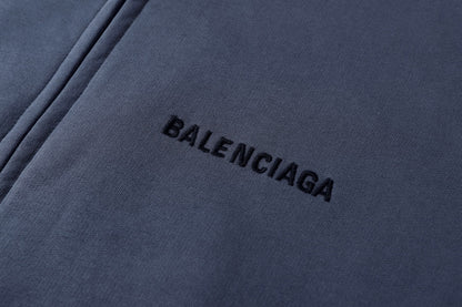 Balenciaga Balenciaga Back Zip-up Hoodie "Blue-Black"