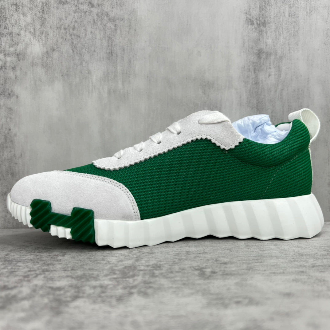 Hermes Bouncing Sneakers "Green-Grey-White"