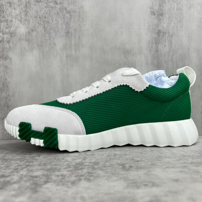 Hermes Bouncing Sneakers "Green-Grey-White"