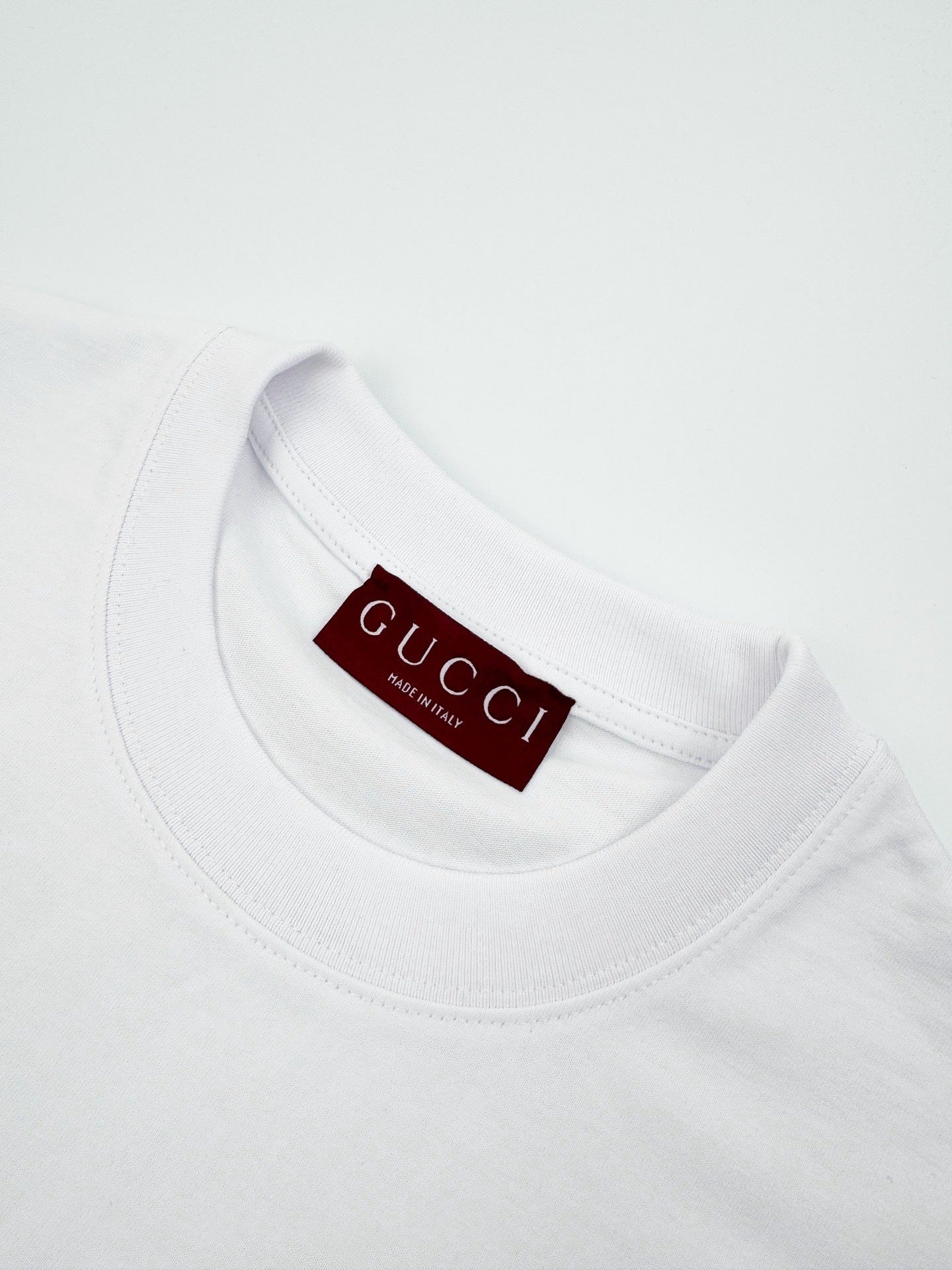Gucci Cotton Jersey T-Shirt with Embroidery "White"