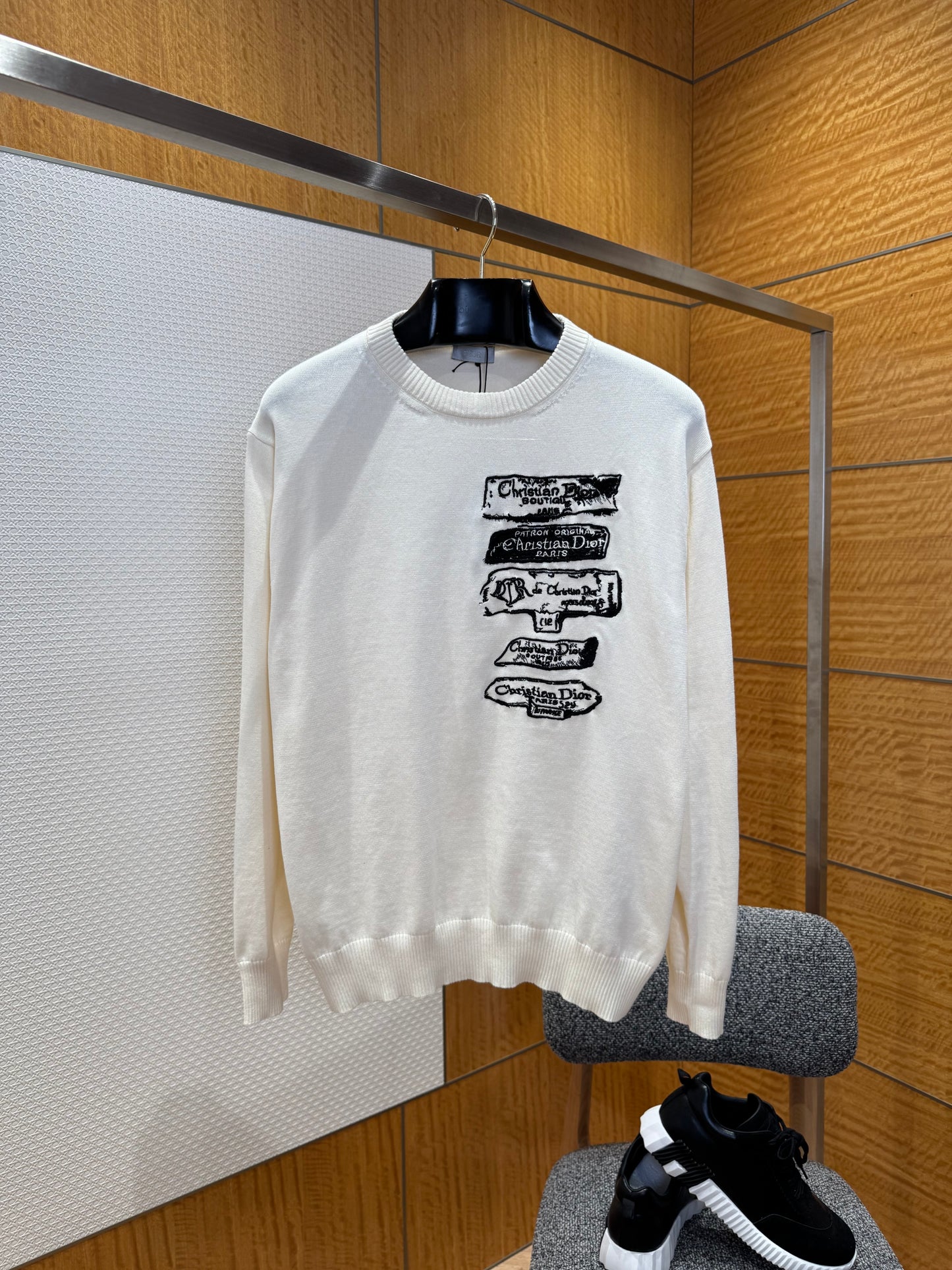 Dior Archives Labels Sweater "White"