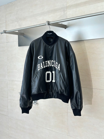 Balenciaga Basketball Bomber Jacket "Black-White"