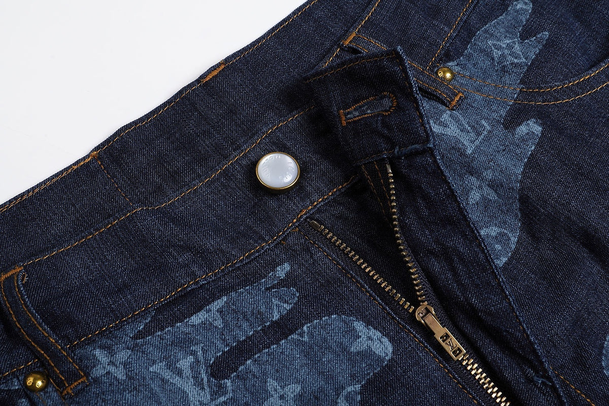 Louis Vuitton Monogram Chambray Shorts