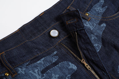 Louis Vuitton Monogram Chambray Shorts