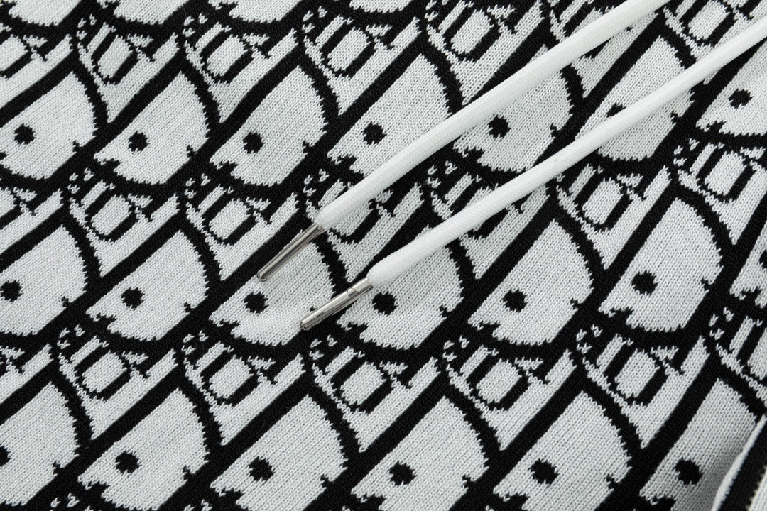 Dior Monogoram Shorts "White-Black"