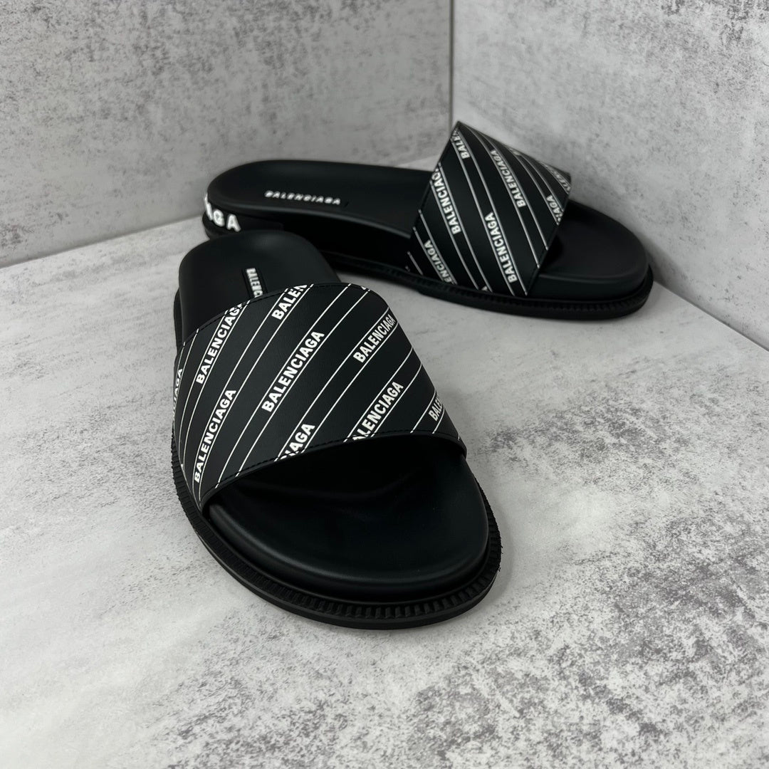 Balenciaga Slides "Black-White"