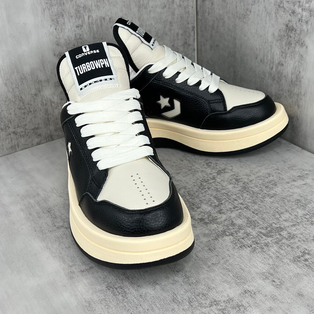 Rick Owens x Converse TURBOWPN Low "Black-White"