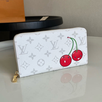 Louis Vuitton Zippy Wallet Cherry Monogram