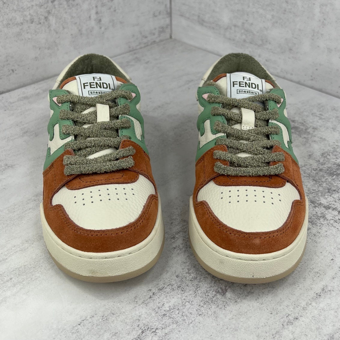 Fendi Match "White-Green-Brown"