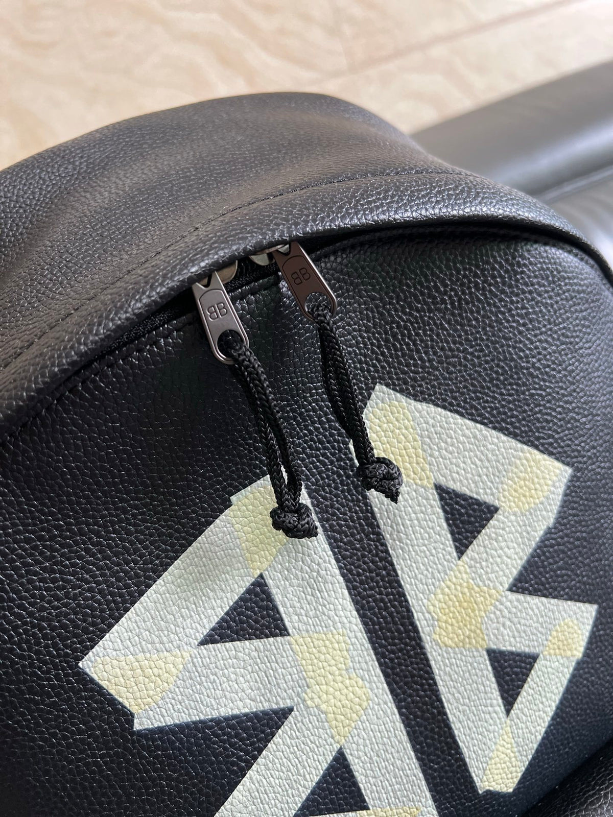 Balenciaga Explorer Backpack in Grained Calfskin "Black"