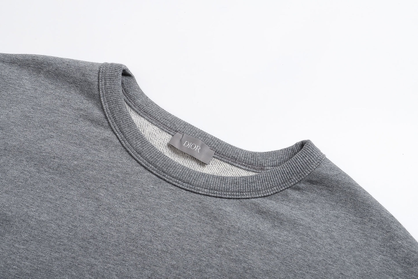Dior Montaigne Sweatshirt "Gray Cotton Fleece"