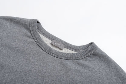 Dior Montaigne Sweatshirt "Gray Cotton Fleece"