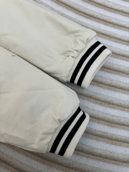 Prada Canvas Varsity Bomber Jacket "Ivory"