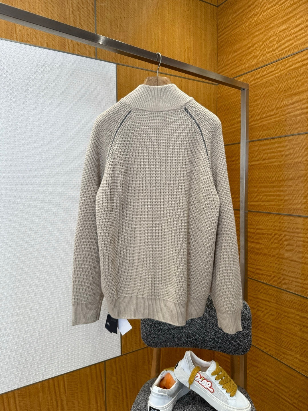 Dior Zip Sweater "Beige"