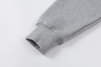 Gucci Logo Popover Hoodie "Grey"