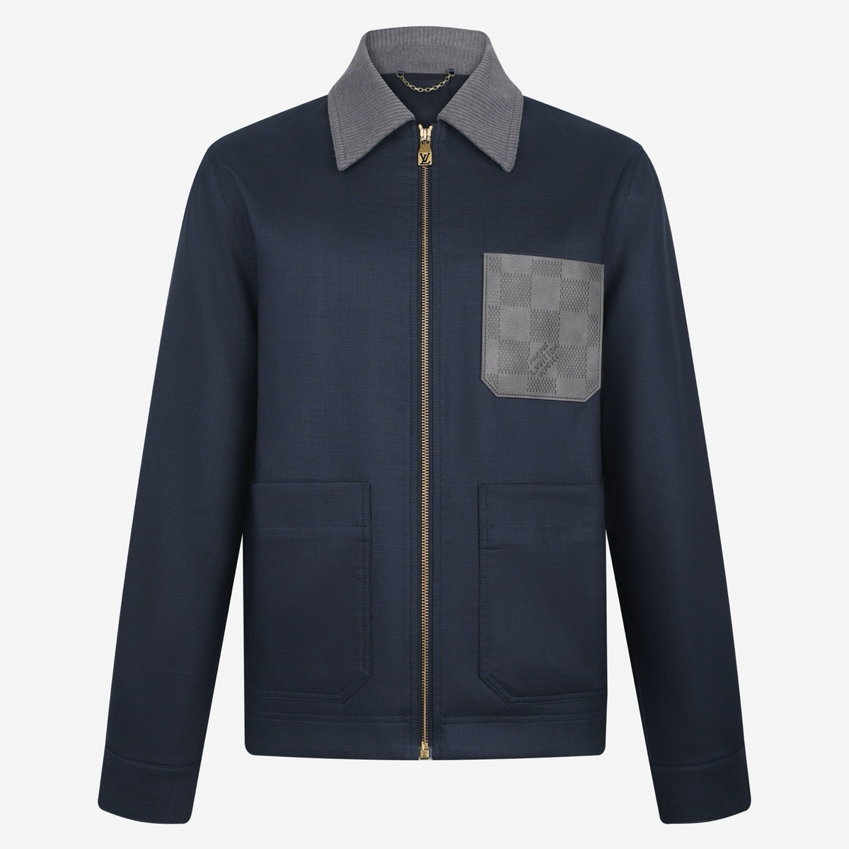 Louis Vuitton Light Linen Workwear Jacket "Navy Blue"