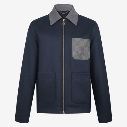 Louis Vuitton Light Linen Workwear Jacket "Navy Blue"