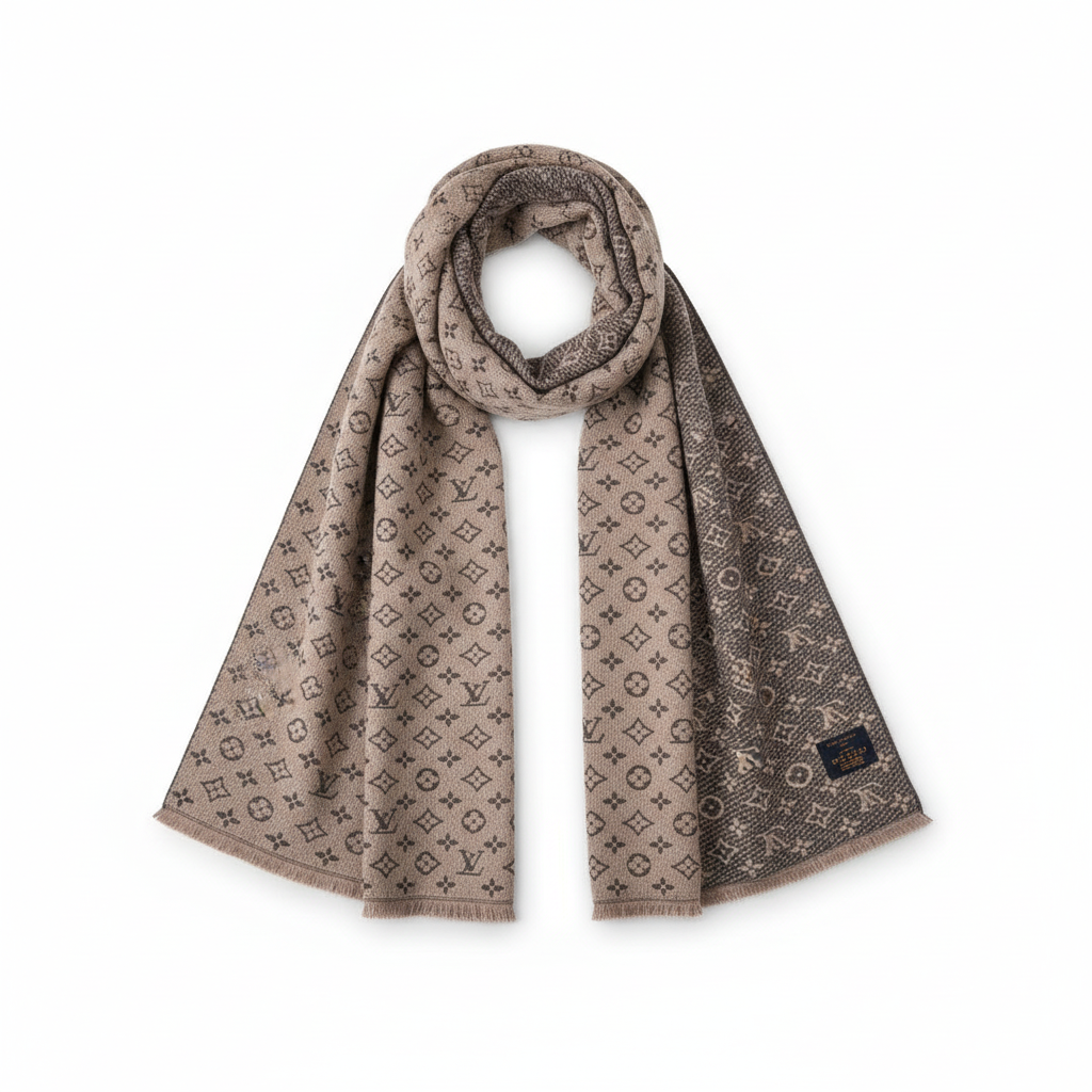 Louis Vuitton Classic Monogram Scarf "Beige"