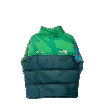 KAWS x The North Face Nuptse Down Jacket "Safety Green"