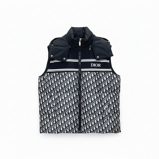 Dior Oblique Down Vest "Black-White"