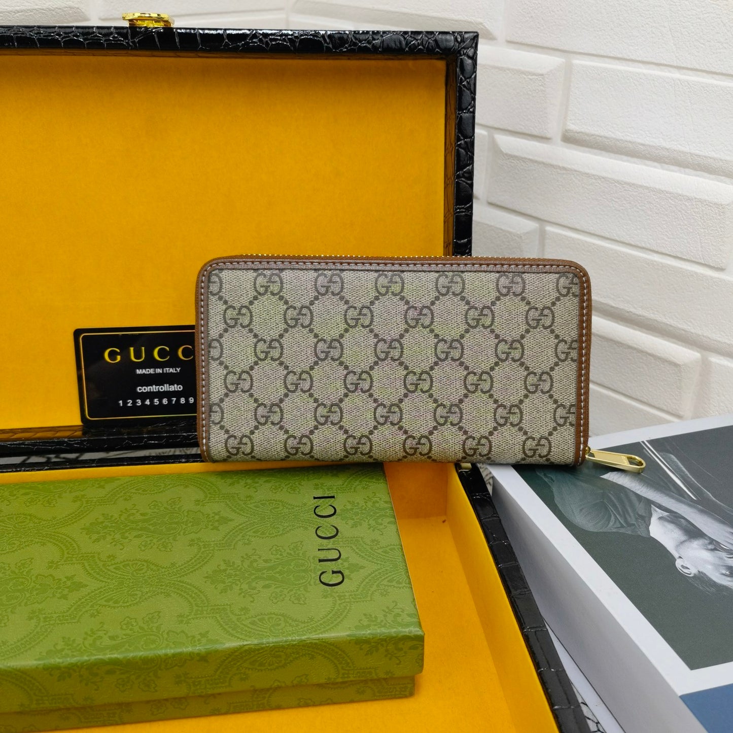 Gucci Horsebit 1955 Zip Around Wallet