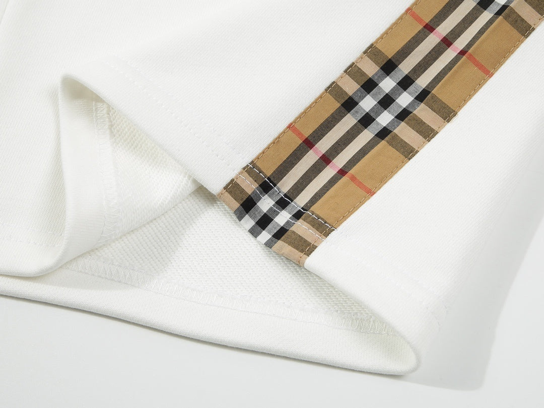 Burberry Check Shorts "White"
