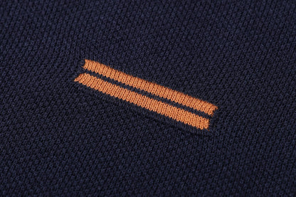 Zegna Cotton Polo Shirt "Navy Blue"