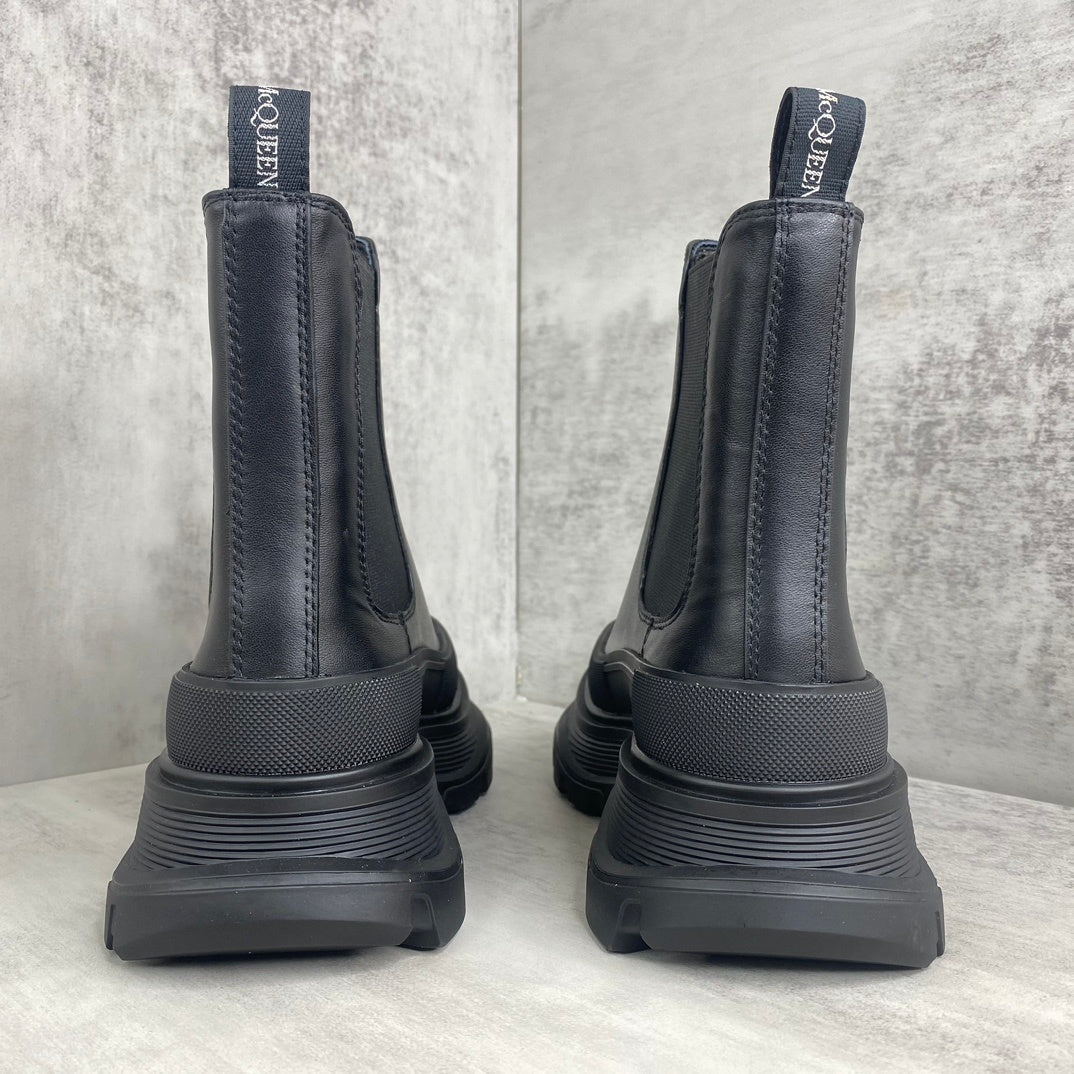 Alexander McQueen Tread Slick Chelsea Boots "Black"