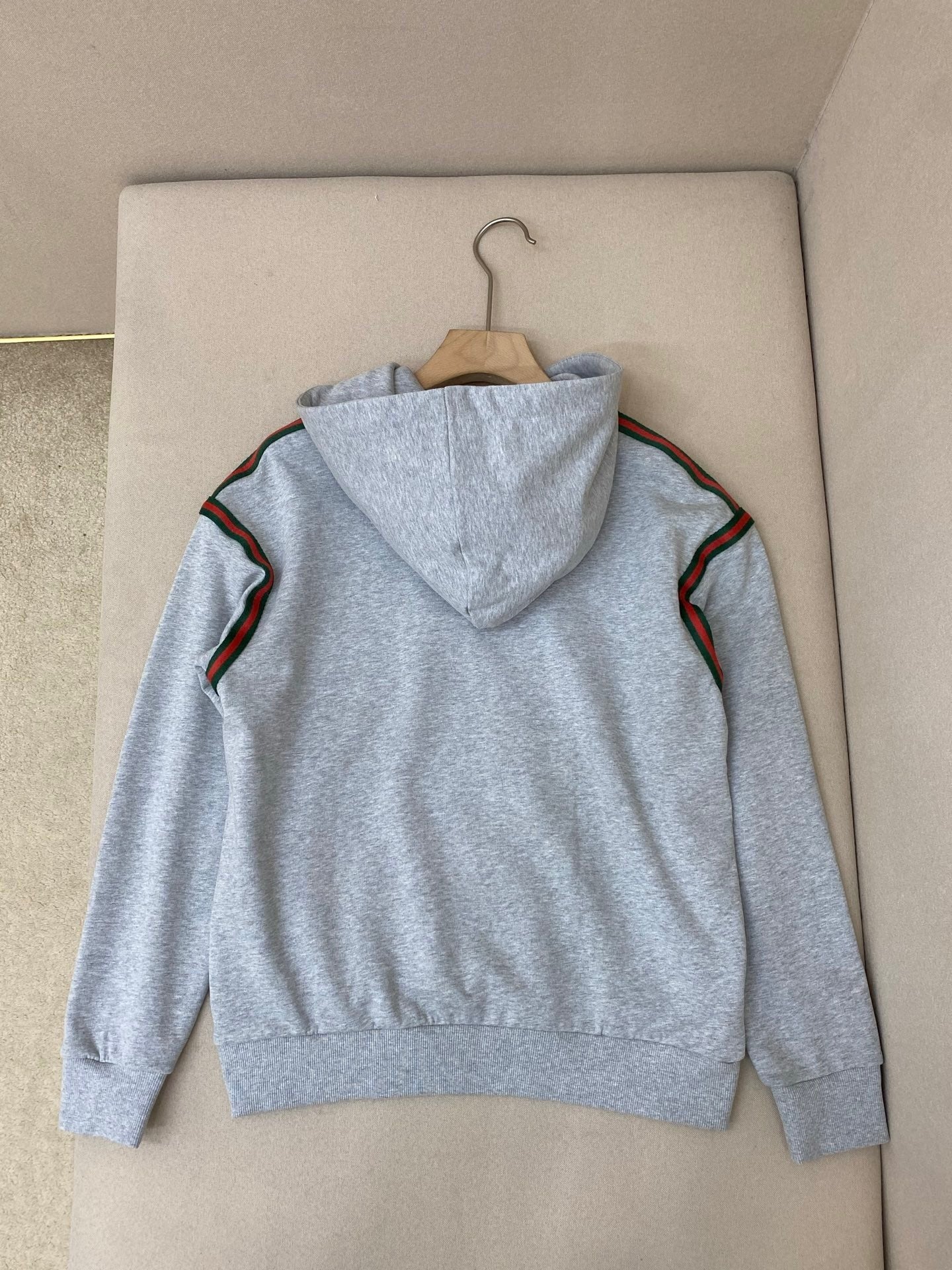 Gucci Cotton Jersey Hoodie "Grey"