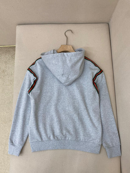 Gucci Cotton Jersey Hoodie "Grey"