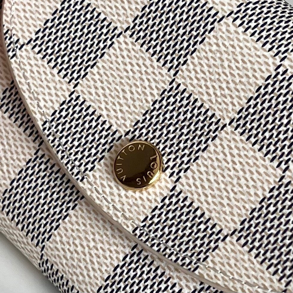 Louis Vuitton Rosalie Coin Purse "Damier Azur Canvas"