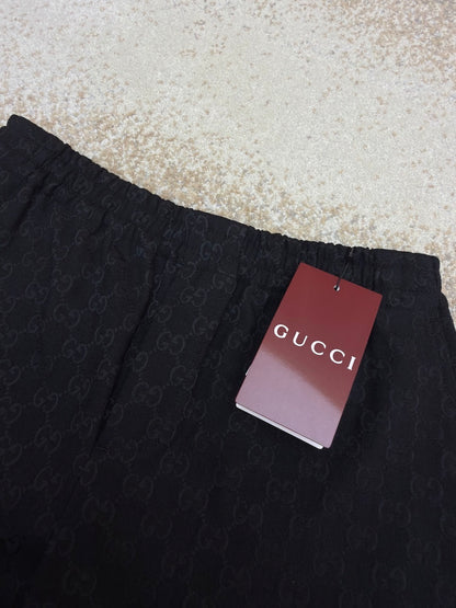 Gucci GG Canvas Linen Blend Shorts "Black"