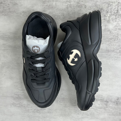 Gucci Rhyton Interlocking G "Black-White"