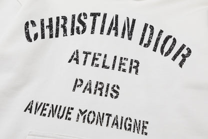 Dior Avenue Montaigne Hoodie "White"