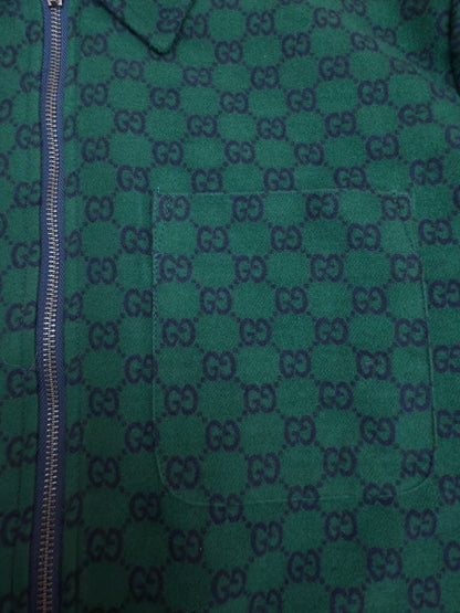 Gucci GG Padded Wool-Felt Bomber Jacket "Green"