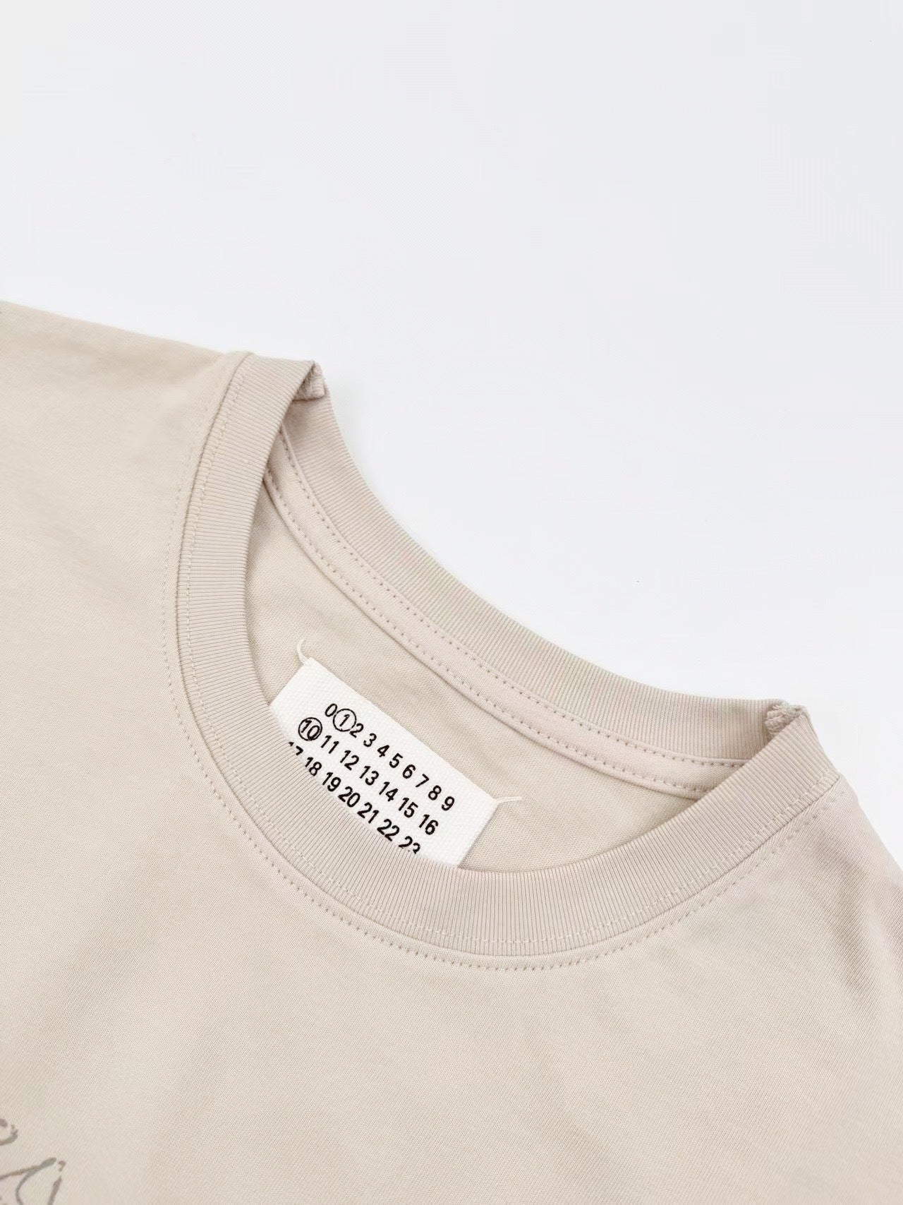 Maison Margiela Numerical Printed T-Shirt "Cream"