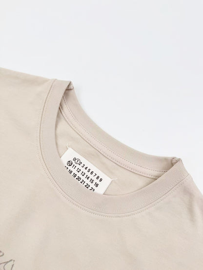 Maison Margiela Numerical Printed T-Shirt "Cream"