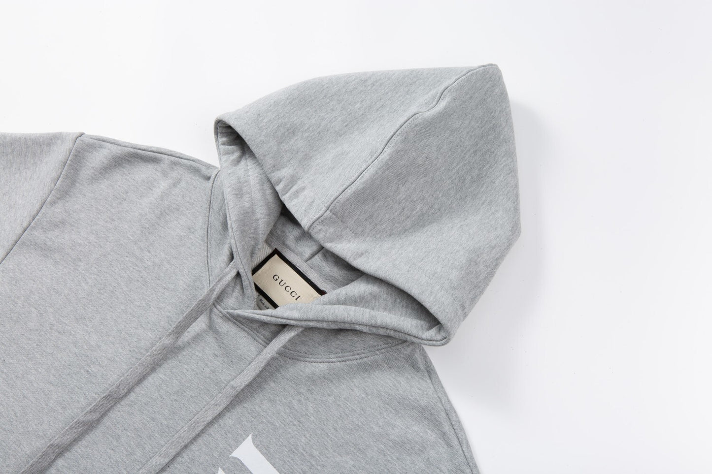 Gucci Logo Popover Hoodie "Grey"